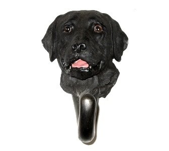 Kleiderhaken Hund schwarzer Labrador / Retriever